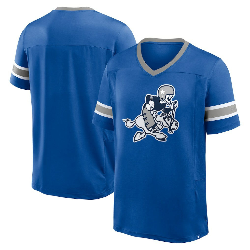 Dallas Cowboys Hometown Premium Hashmark V-Neck T-Shirt - Royal cheap