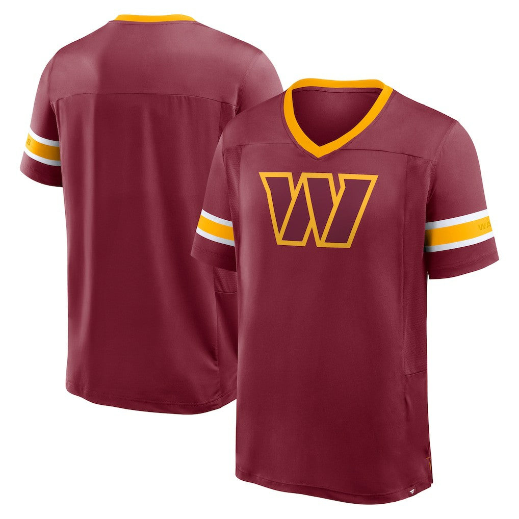 Washington Commanders Hometown Premium Hashmark V-Neck T-Shirt - Burgundy on sale