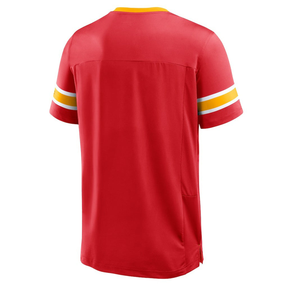 Kansas City Chiefs Hometown Premium Hashmark V-Neck T-Shirt - Red cheap