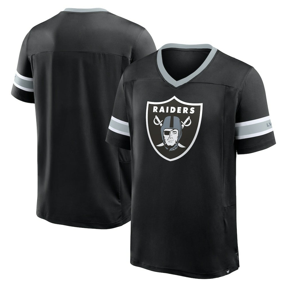 Las Vegas Raiders Hometown Premium Hashmark V-Neck T-Shirt - Black online