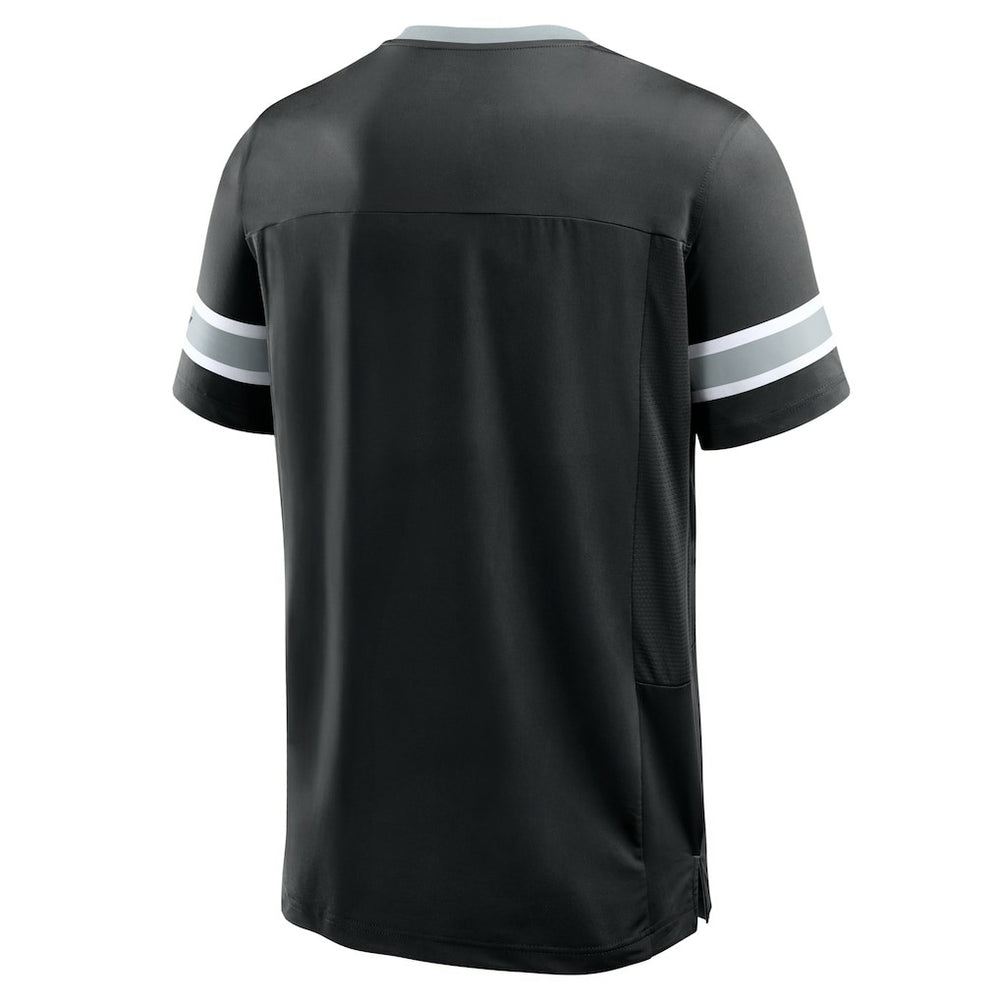 Las Vegas Raiders Hometown Premium Hashmark V-Neck T-Shirt - Black online