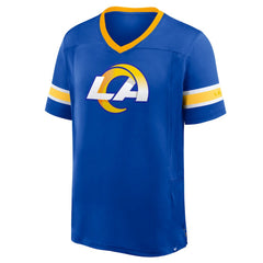 Los Angeles Rams Hometown Premium Hashmark V-Neck T-Shirt - Royal sale
