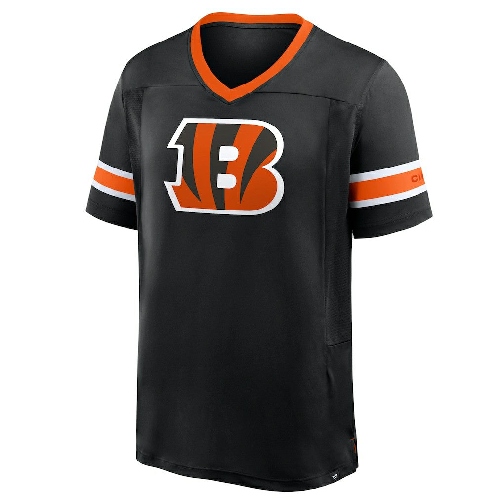 Cincinnati Bengals Hometown Premium Hashmark V-Neck T-Shirt - Black sale