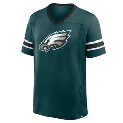 Philadelphia Eagles Hometown Premium Hashmark V-Neck T-Shirt - Midnight Green discount