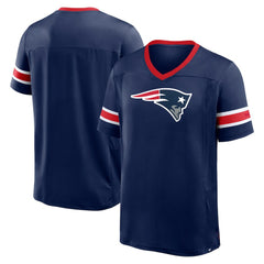 New England Patriots Hometown Premium Hashmark V-Neck T-Shirt - Navy sale