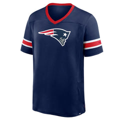 New England Patriots Hometown Premium Hashmark V-Neck T-Shirt - Navy sale