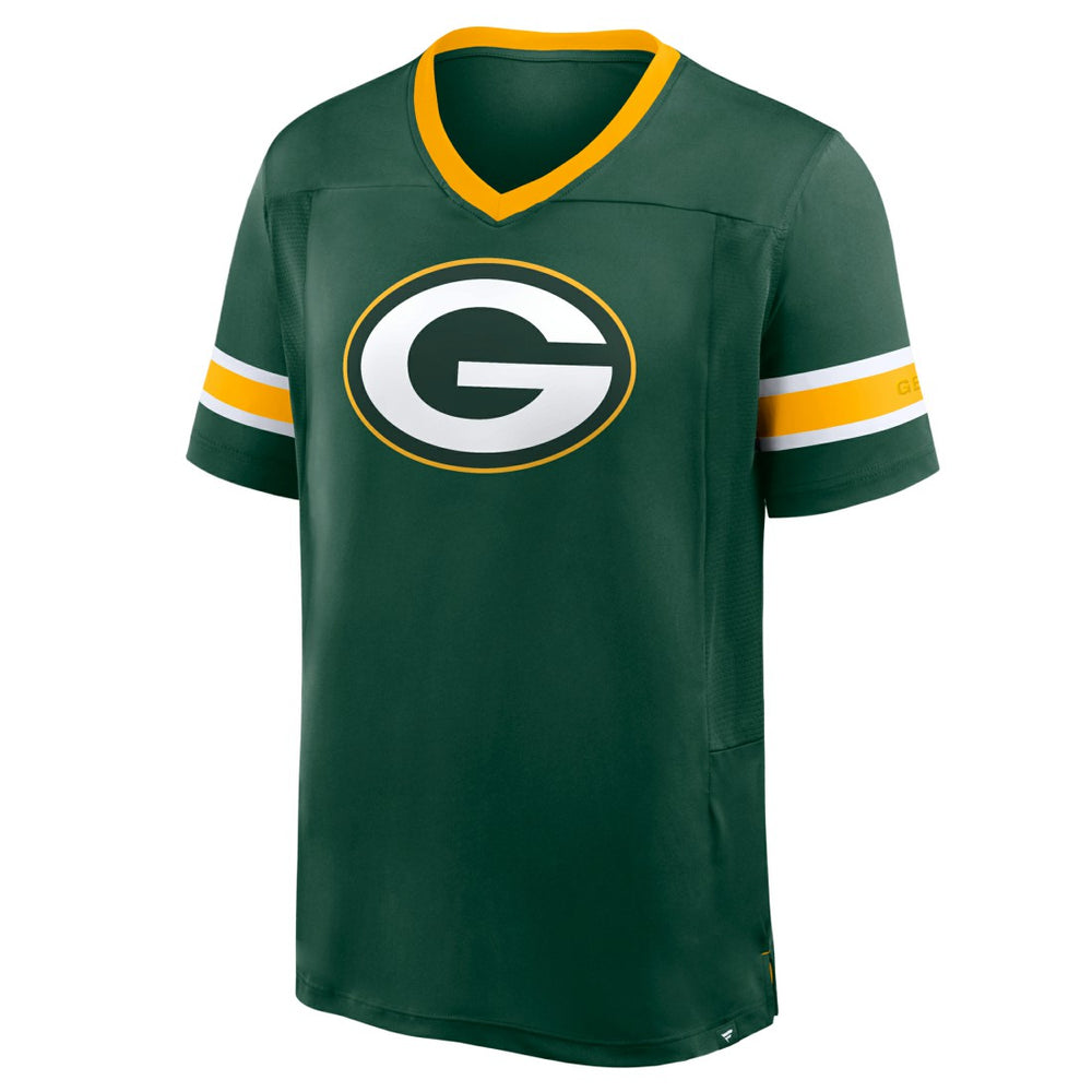 Green Bay Packers Hometown Premium Hashmark V-Neck T-Shirt - Green discount