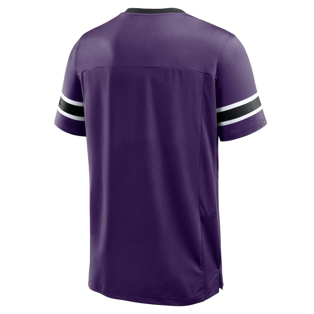 Baltimore Ravens Hometown Premium Hashmark V-Neck T-Shirt - Purple sale