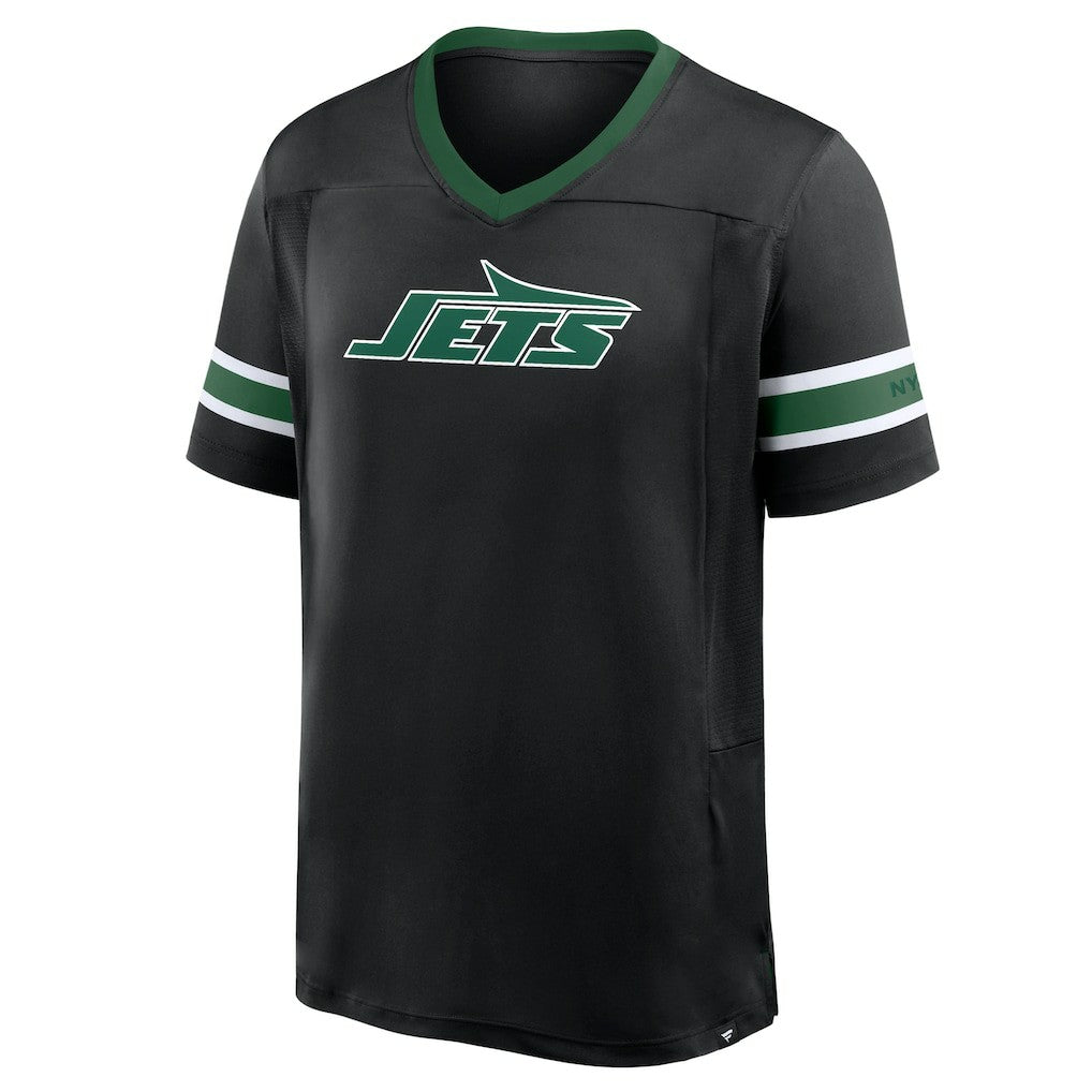 New York Jets Redzone Hashmark V-Neck T-Shirt - Black online
