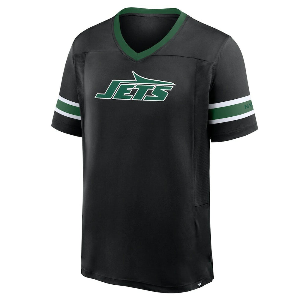 New York Jets Redzone Hashmark V-Neck T-Shirt - Black online