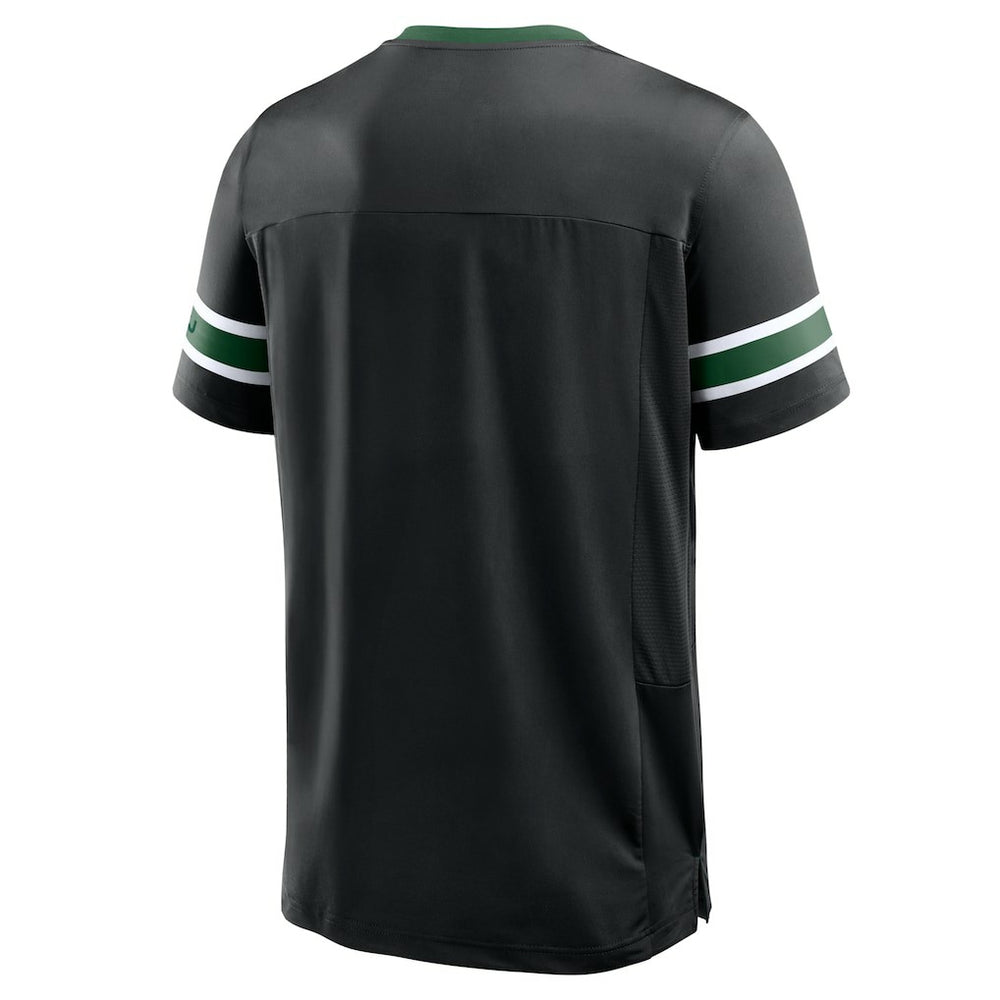 New York Jets Redzone Hashmark V-Neck T-Shirt - Black online