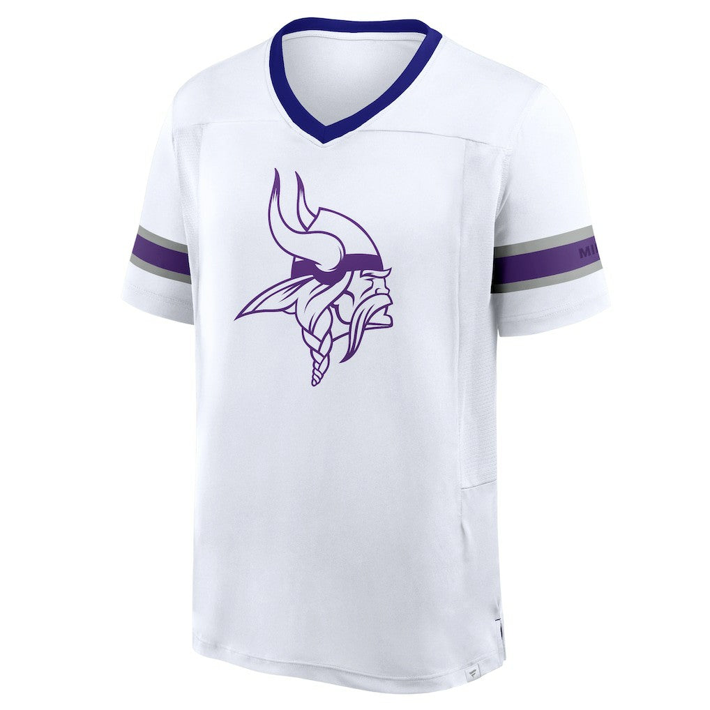 Minnesota Vikings Redzone Hashmark V-Neck T-Shirt - White online