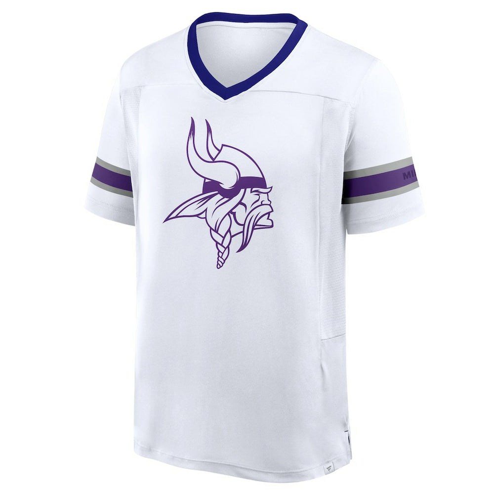 Minnesota Vikings Redzone Hashmark V-Neck T-Shirt - White online
