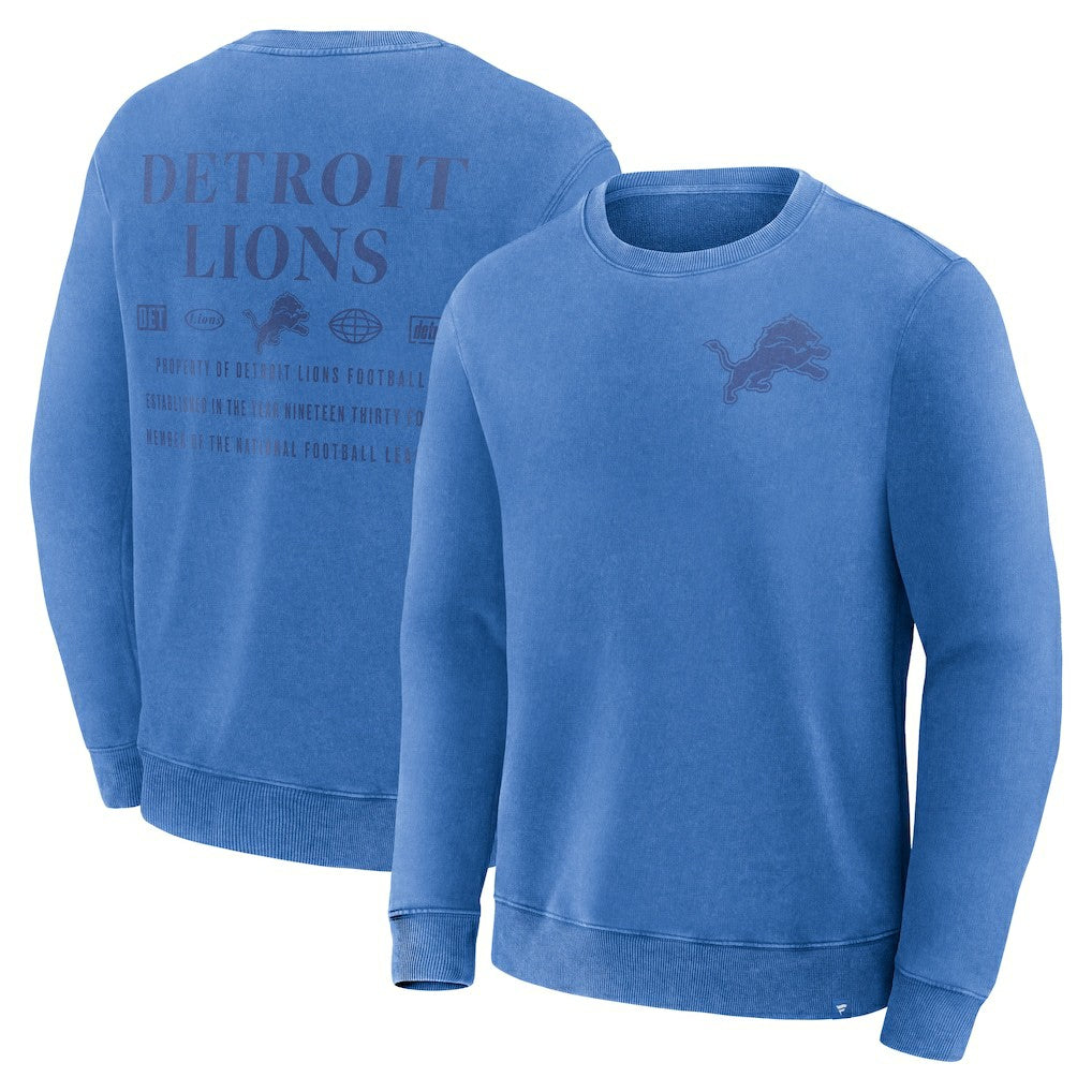 Detroit Lions Deep Route Pullover Sweatshirt - Blue sale