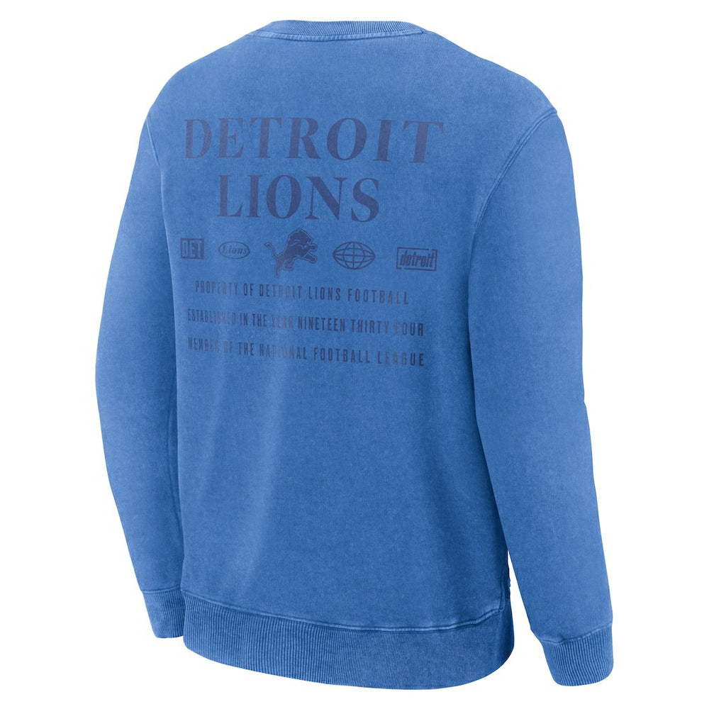 Detroit Lions Deep Route Pullover Sweatshirt - Blue sale
