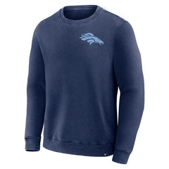 Denver Broncos Deep Route Pullover Sweatshirt - Navy discount