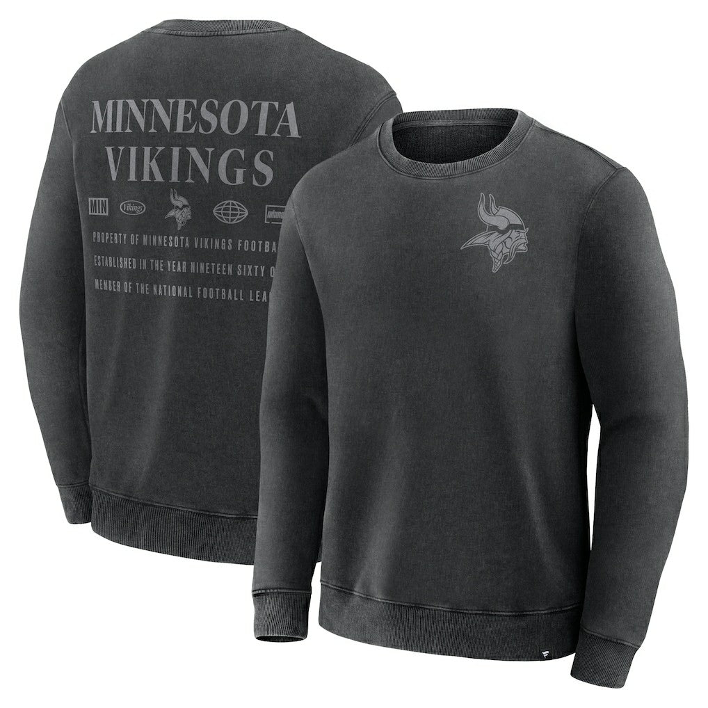 Minnesota Vikings Deep Route Pullover Sweatshirt - Black on sale
