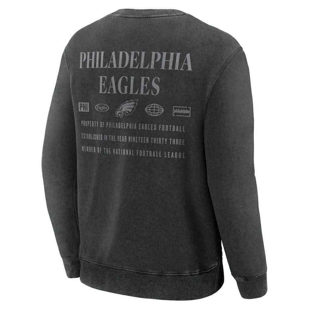Philadelphia Eagles Deep Route Pullover Sweatshirt - Black outlet