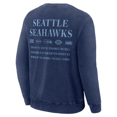 Seattle Seahawks Deep Route Pullover Sweatshirt - Navy cheap