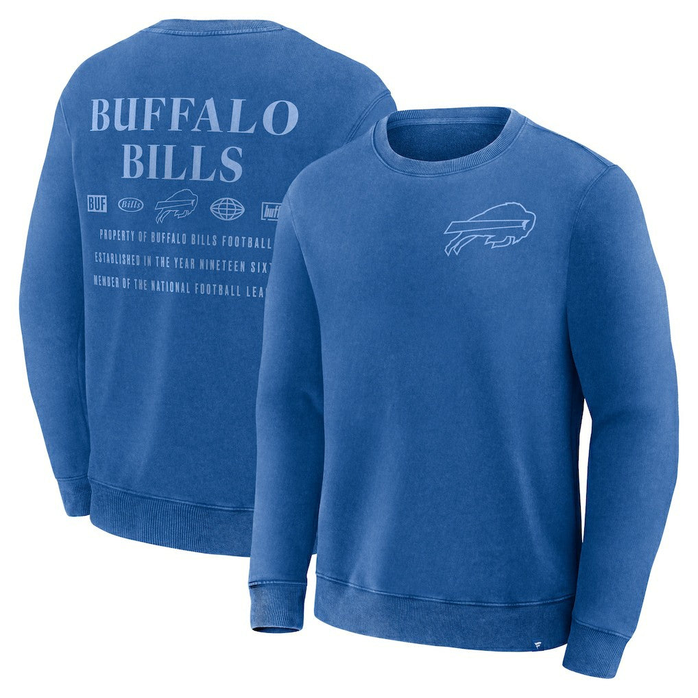 Buffalo Bills Deep Route Pullover Sweatshirt - Royal discount