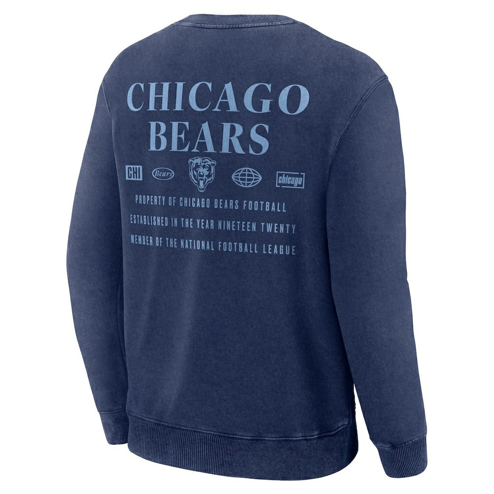 Chicago Bears Deep Route Pullover Sweatshirt - Navy outlet