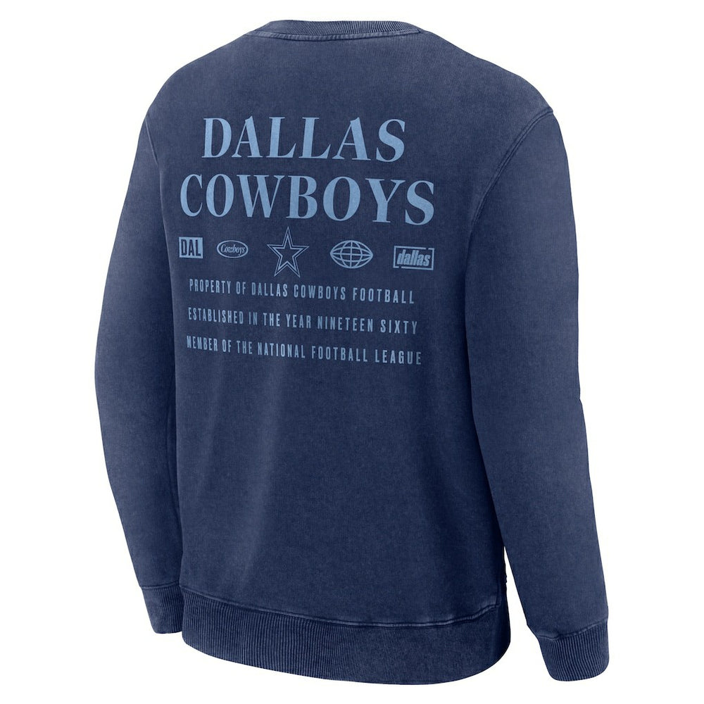 Dallas Cowboys Deep Route Pullover Sweatshirt - Navy on sale