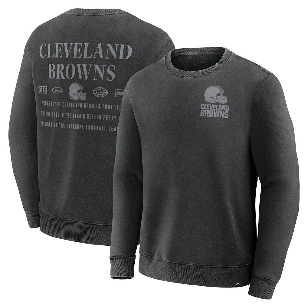 Cleveland Browns Deep Route Pullover Sweatshirt - Black on sale