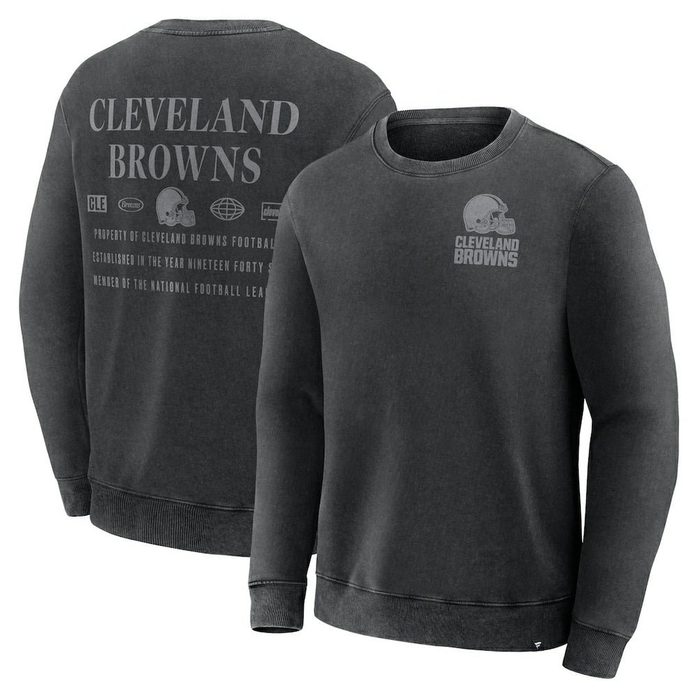 Cleveland Browns Deep Route Pullover Sweatshirt - Black on sale