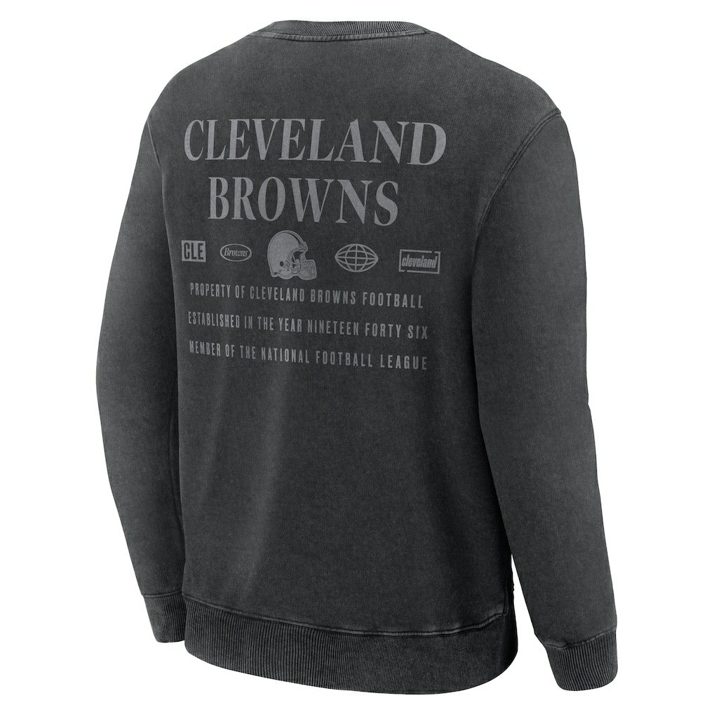 Cleveland Browns Deep Route Pullover Sweatshirt - Black on sale