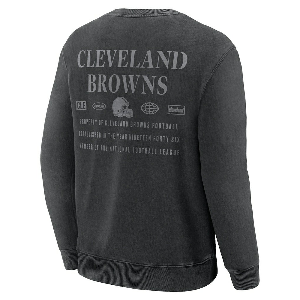 Cleveland Browns Deep Route Pullover Sweatshirt - Black on sale