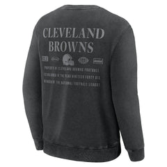 Cleveland Browns Deep Route Pullover Sweatshirt - Black on sale