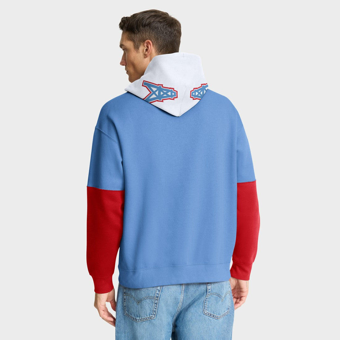Tennessee Titans Helmet Retro Pullover Hoodie - Light Blue discount