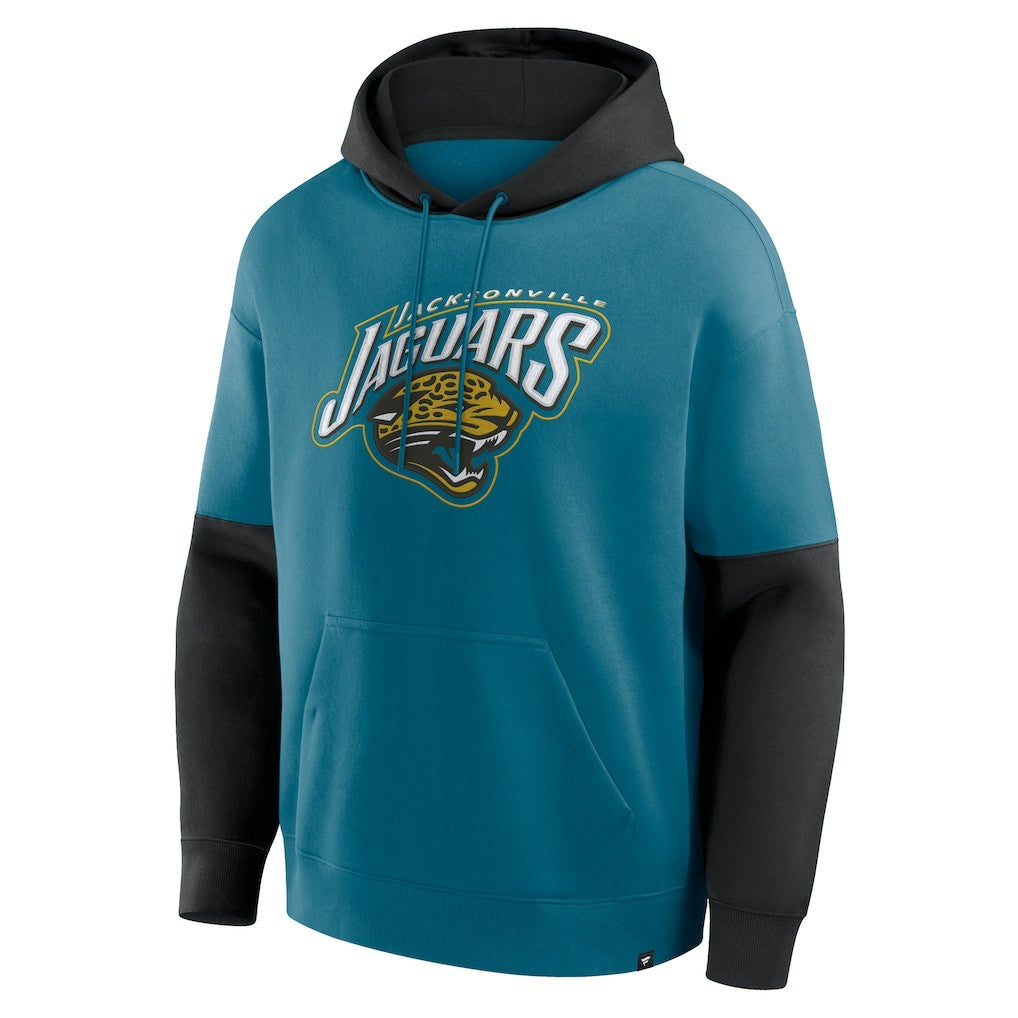 Jacksonville Jaguars Helmet Retro Pullover Hoodie - Teal for sale