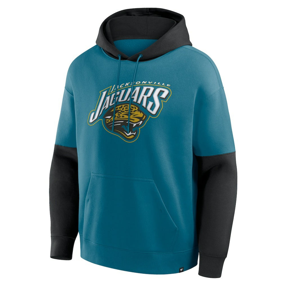 Jacksonville Jaguars Helmet Retro Pullover Hoodie - Teal for sale