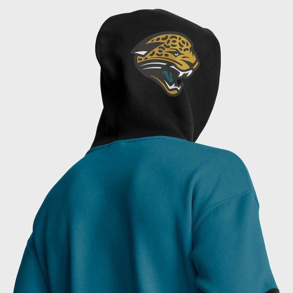 Jacksonville Jaguars Helmet Retro Pullover Hoodie - Teal for sale