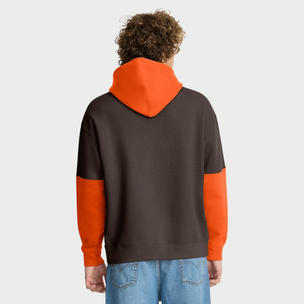Cleveland Browns Helmet Retro Pullover Hoodie - Brown on sale