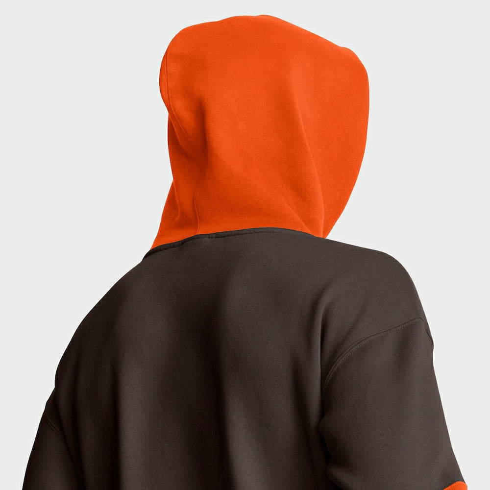 Cleveland Browns Helmet Retro Pullover Hoodie - Brown on sale