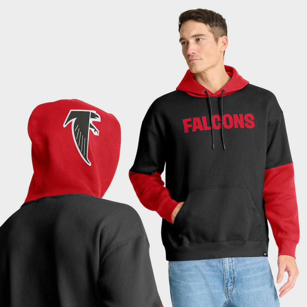 Atlanta Falcons Helmet Retro Pullover Hoodie - Black online