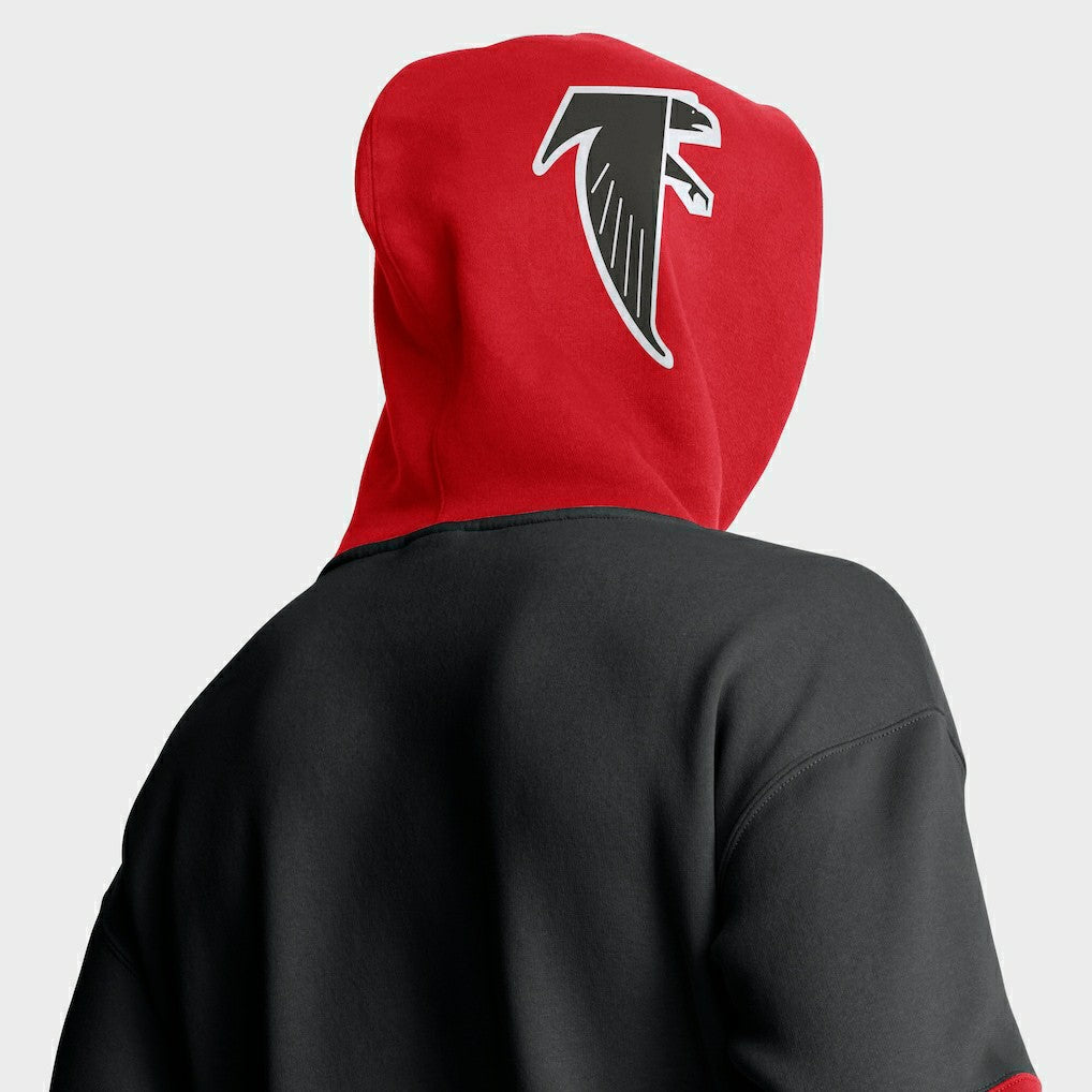 Atlanta Falcons Helmet Retro Pullover Hoodie - Black online