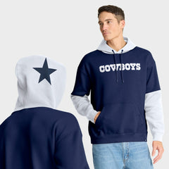 Dallas Cowboys Helmet Retro Pullover Hoodie - Navy online