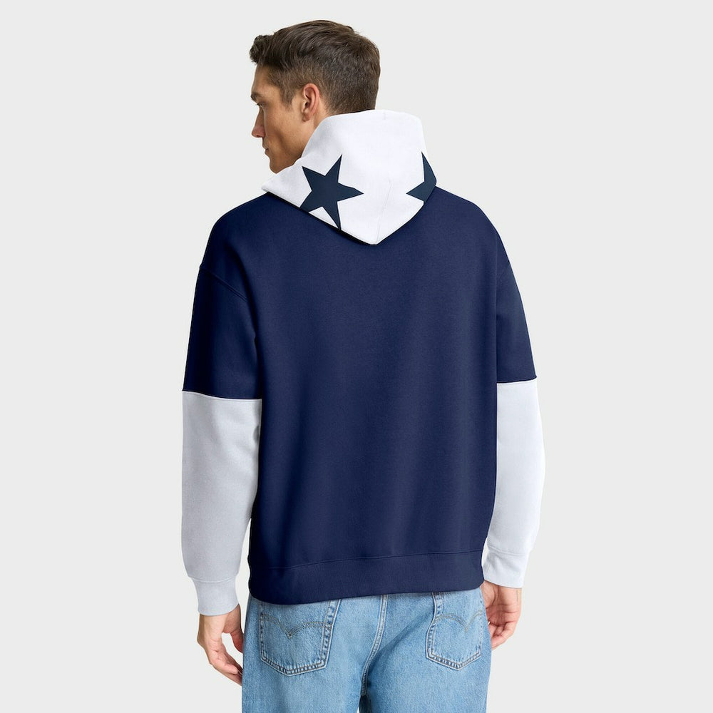 Dallas Cowboys Helmet Retro Pullover Hoodie - Navy online
