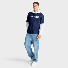 Dallas Cowboys Helmet Retro Pullover Hoodie - Navy online