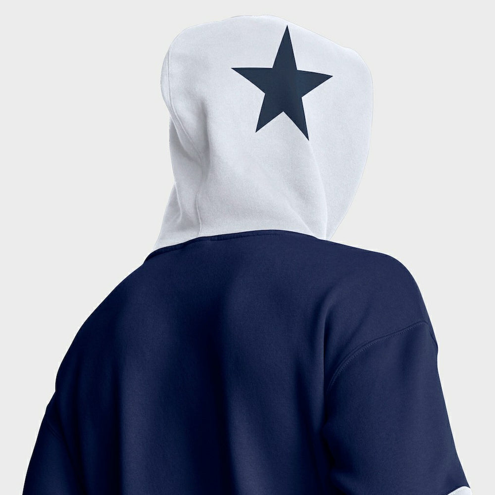 Dallas Cowboys Helmet Retro Pullover Hoodie - Navy online