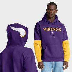 Minnesota Vikings Helmet Retro Pullover Hoodie - Purple discount