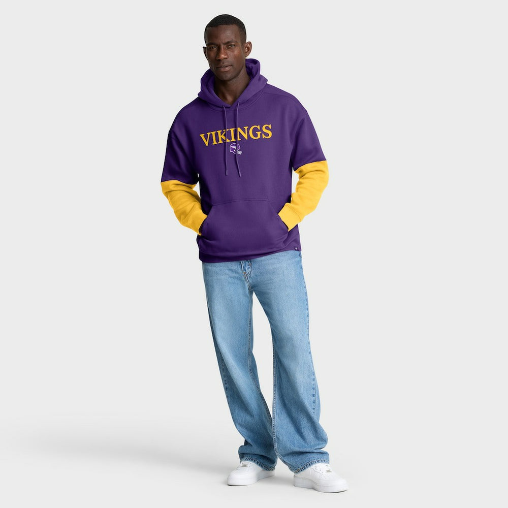 Minnesota Vikings Helmet Retro Pullover Hoodie - Purple discount