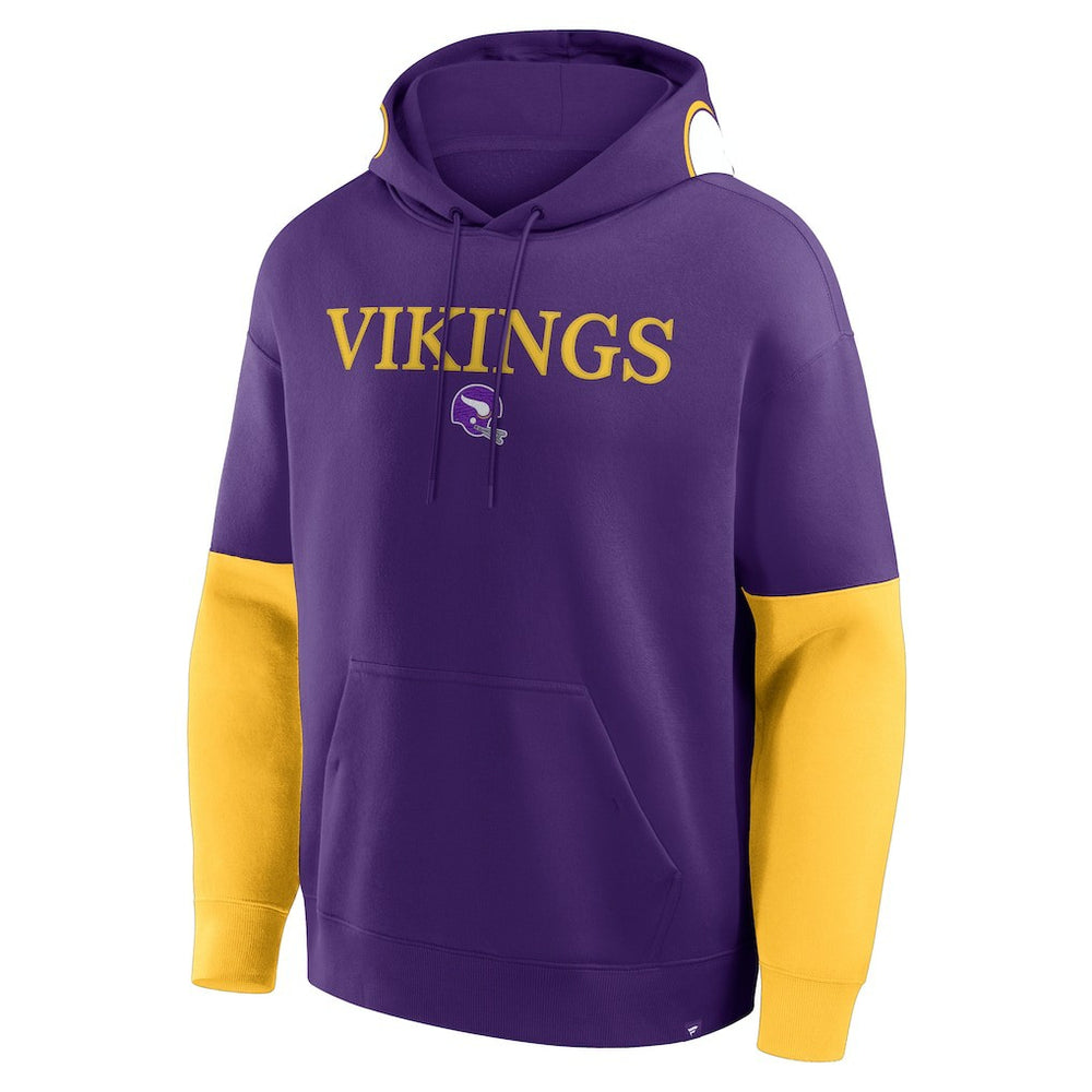 Minnesota Vikings Helmet Retro Pullover Hoodie - Purple discount