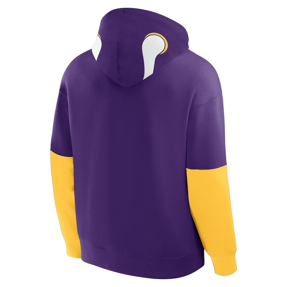 Minnesota Vikings Helmet Retro Pullover Hoodie - Purple discount