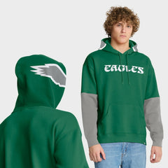 Philadelphia Eagles Helmet Retro Pullover Hoodie - Kelly Green sale