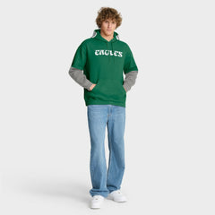 Philadelphia Eagles Helmet Retro Pullover Hoodie - Kelly Green sale