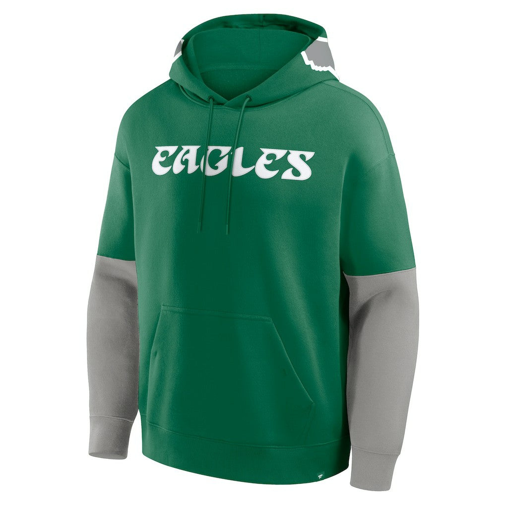 Philadelphia Eagles Helmet Retro Pullover Hoodie - Kelly Green sale